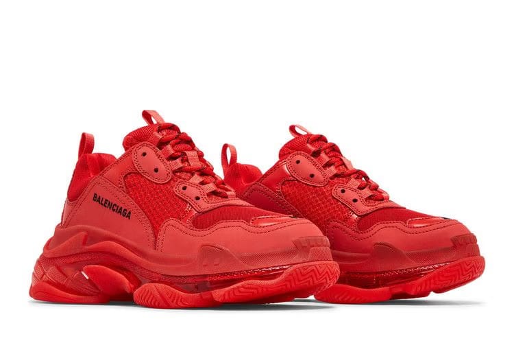 Balenciaga Triple S Sneaker Clear Sole - Red 2019