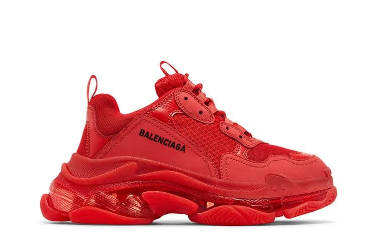 Balenciaga Triple S Sneaker Clear Sole - Red 2019