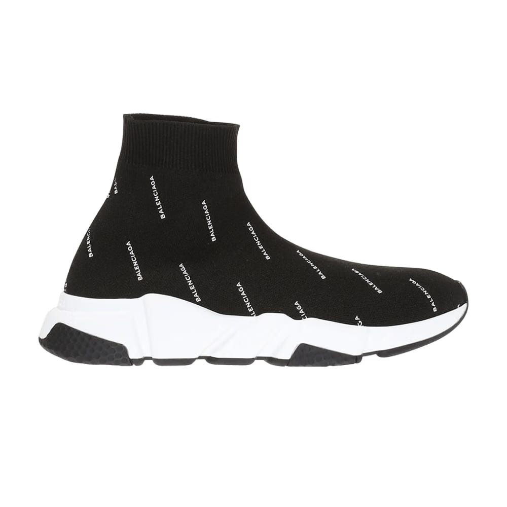 Balenciaga Speed Trainer Mid Logo Print