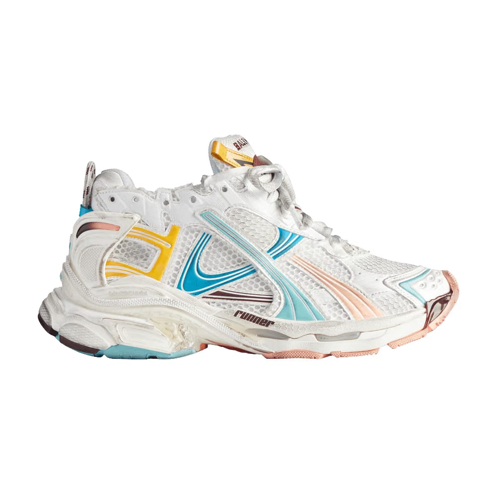 Balenciaga Wmns Runner Sneaker 'Worn-Out - White Blue Pink'