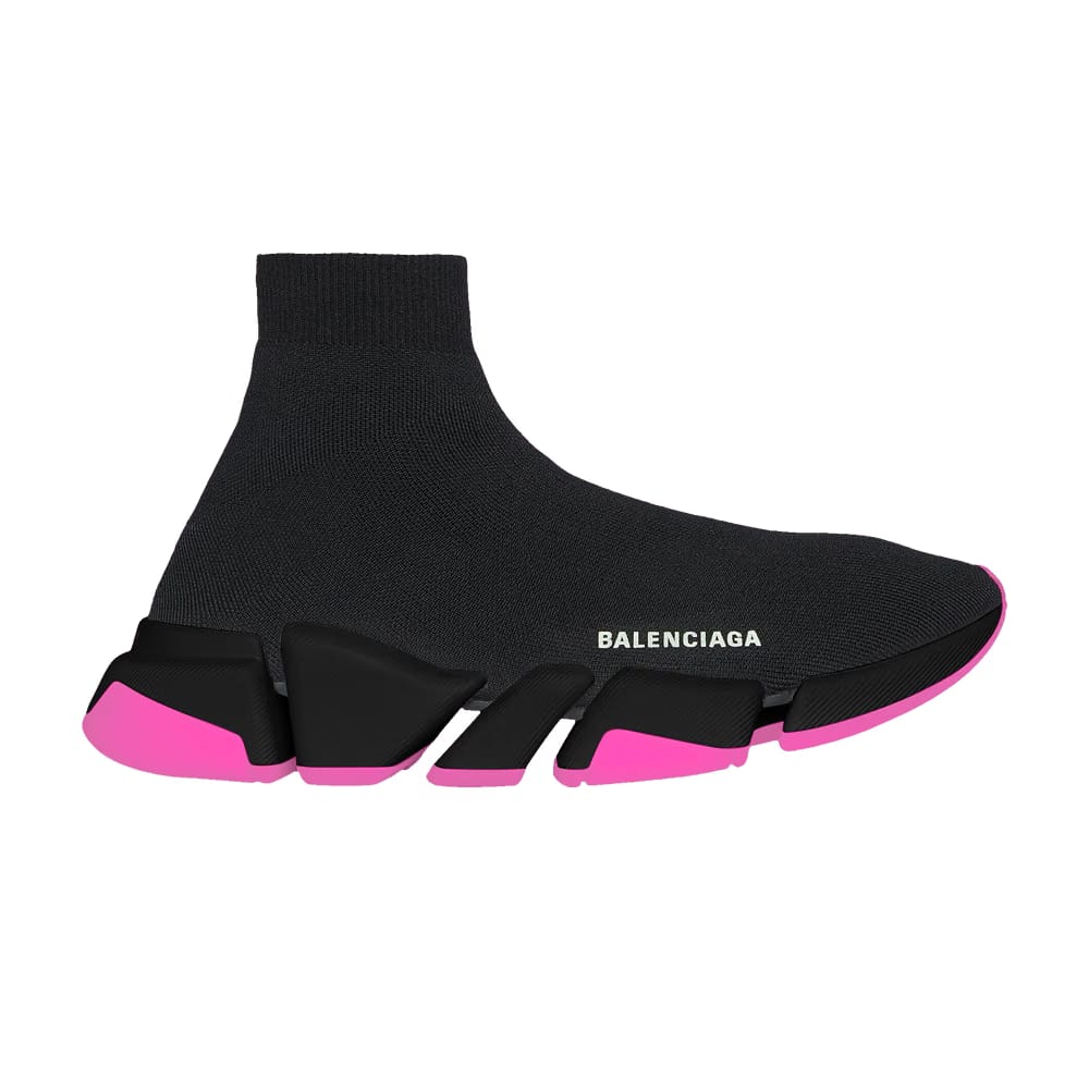Balenciaga Wmns Speed 2.0 Sneaker 'Black Neon Pink'