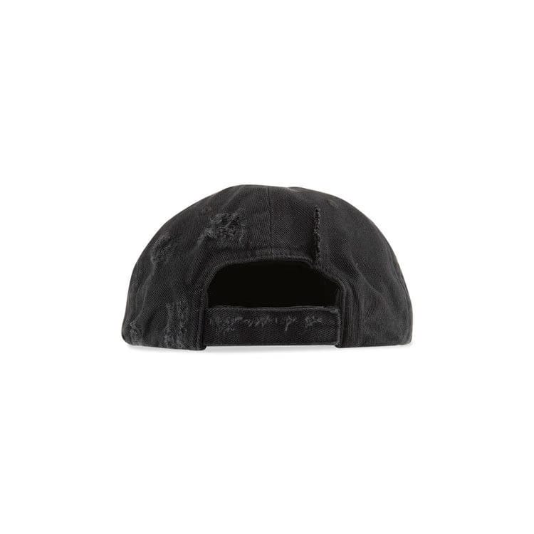 Balenciaga BB Laurel Destroyed Piercing Cap Black/White
