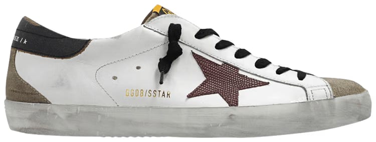 Golden Goose Superstar White Taupe Bordeaux