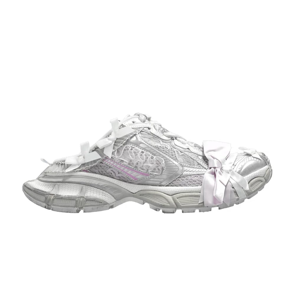 Balenciaga Wmns 3XL Lace Mule 'White Light Pink'