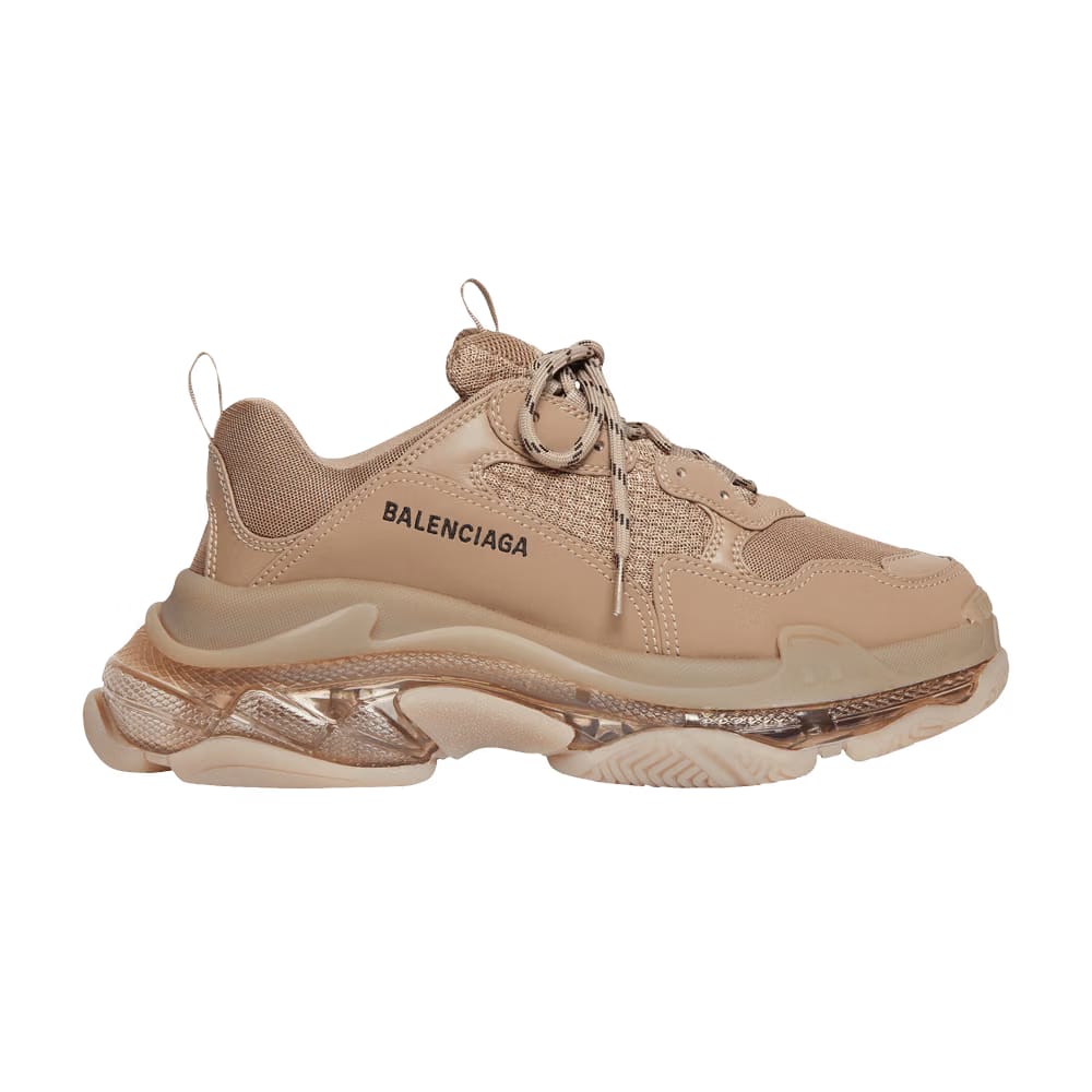 Balenciaga Triple S Sneaker Clear Sole - Light Brown