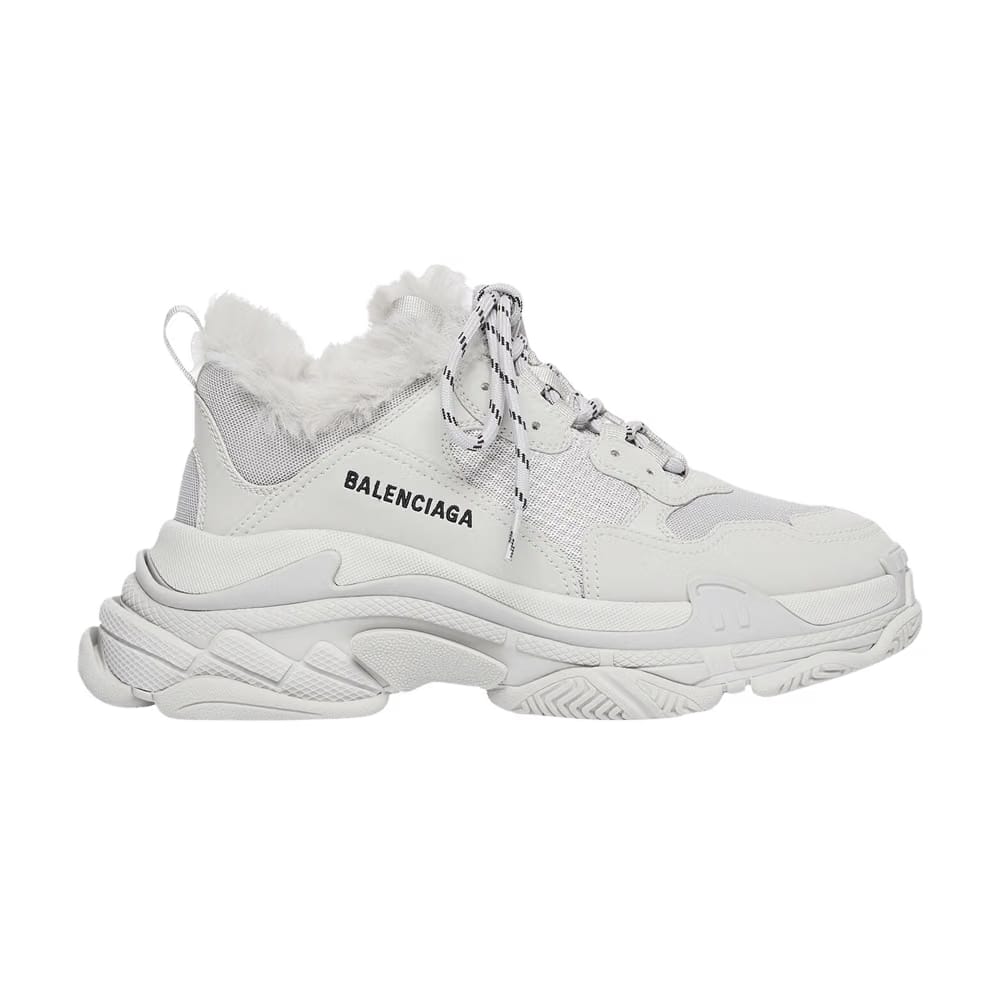Balenciaga Triple S Sneaker Faux Fur - Grey