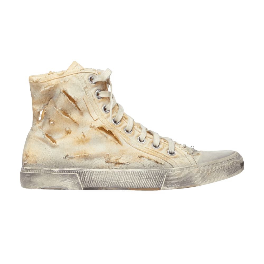 Balenciaga Paris High Destroyed - White