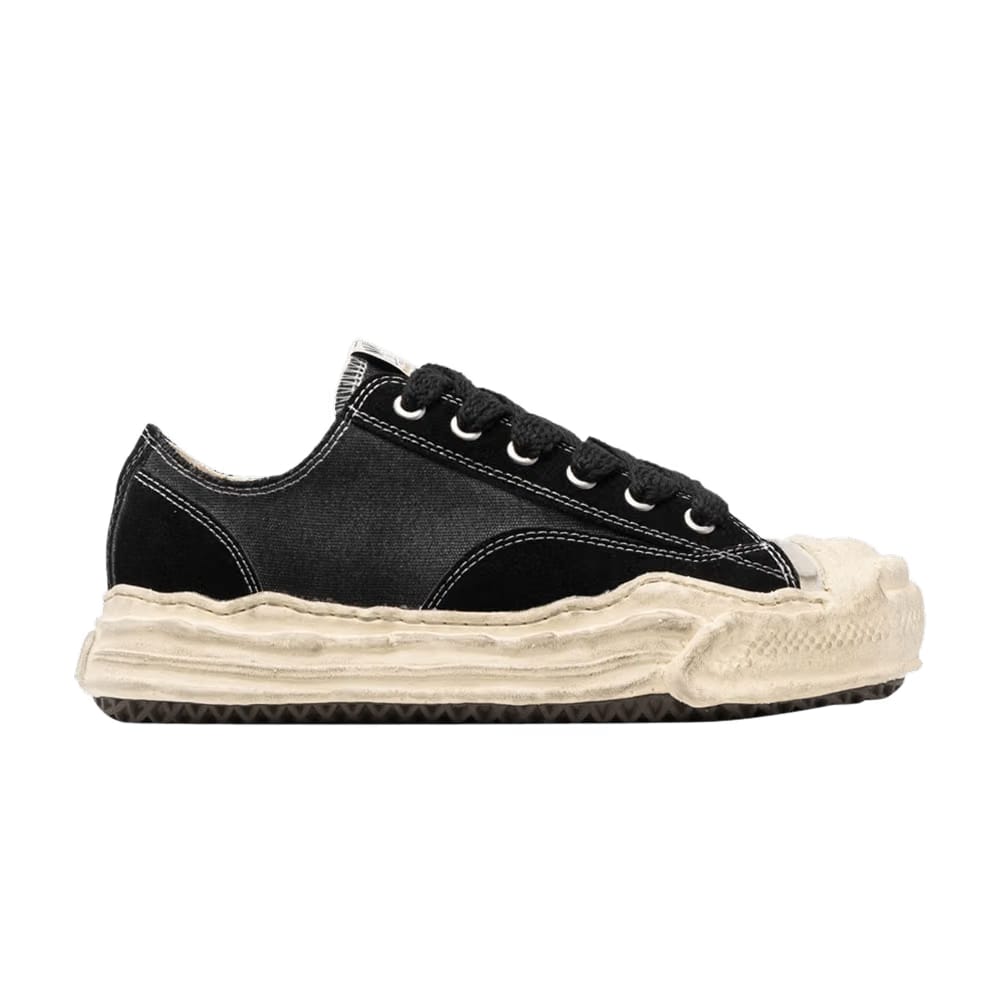 Maison Mihara Yasuhiro Hank Distressed Canvas Low Black