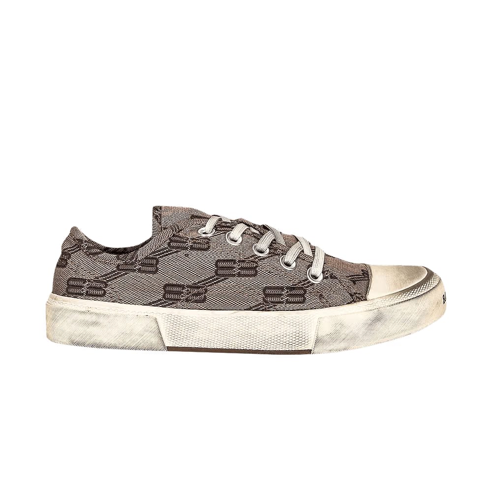Balenciaga Paris Low Top BB Monogram Dark Beige Brown (Women's)