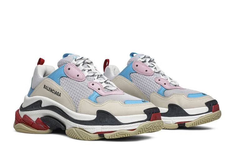 Balenciaga Wmns Triple S 'White Blue Pink' 2019