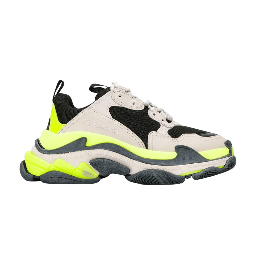 Balenciaga Wmns Triple S Trainer 'Grey Yellow Fluo'