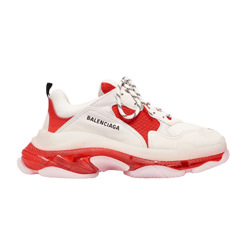 Balenciaga Wmns Triple S 'Clear Sole - Red'