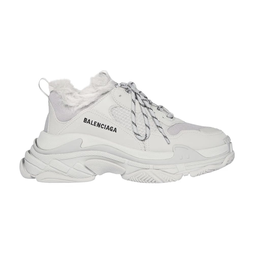 Balenciaga Wmns Triple S Sneaker 'Faux Fur - Grey'