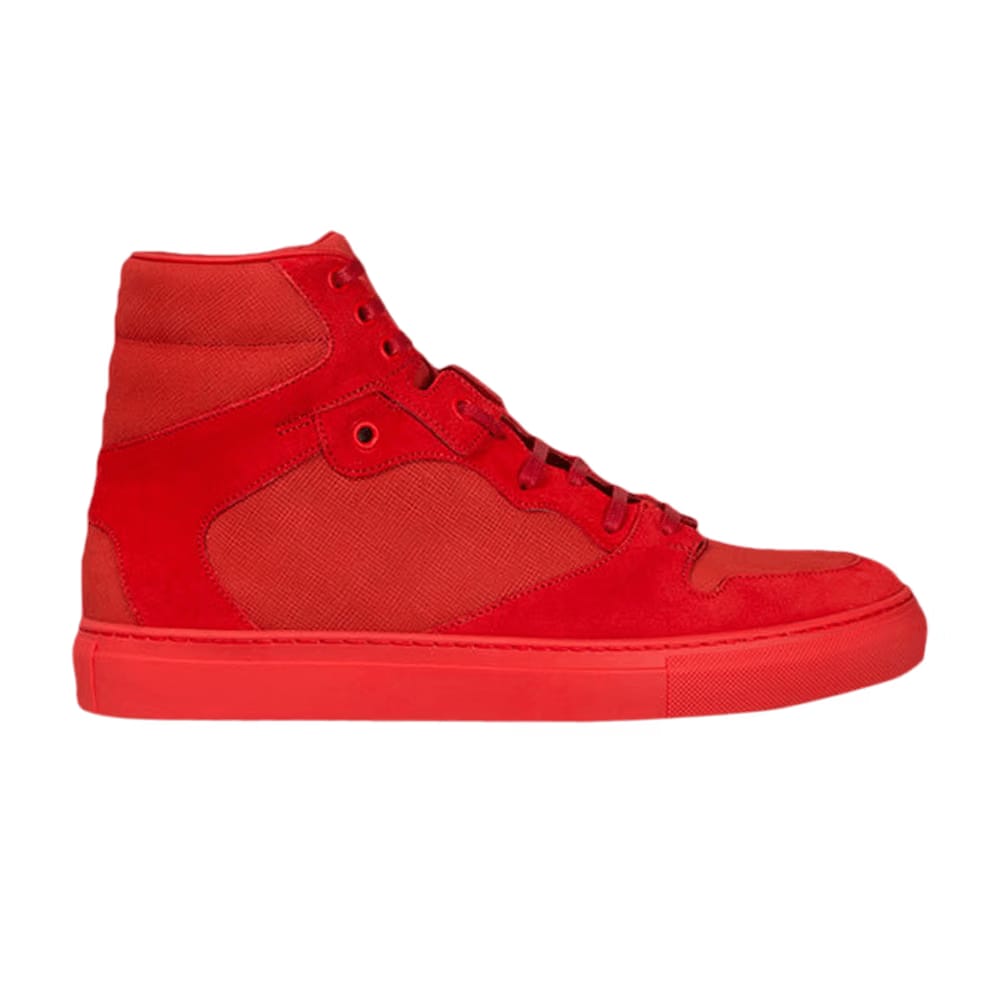 Balenciaga Monochrome Nubuck High Rouge