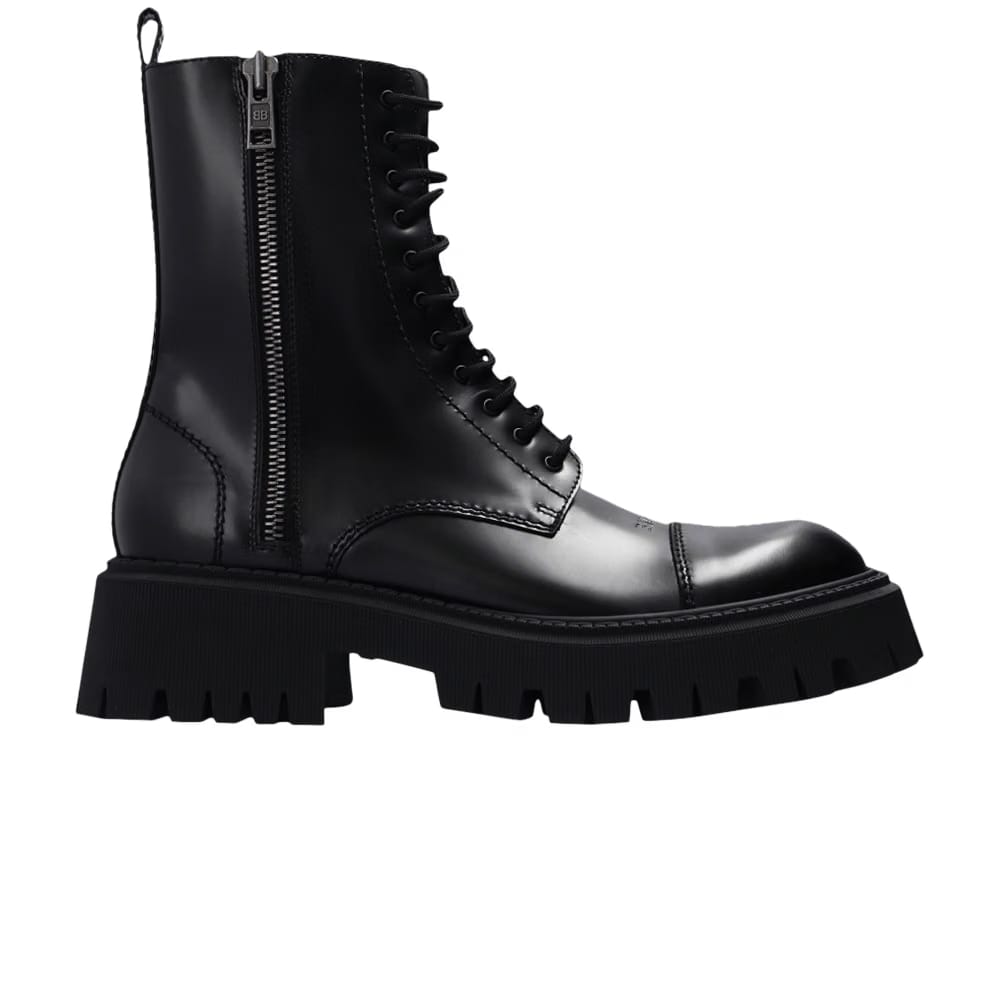Balenciaga Tractor Bootie Black