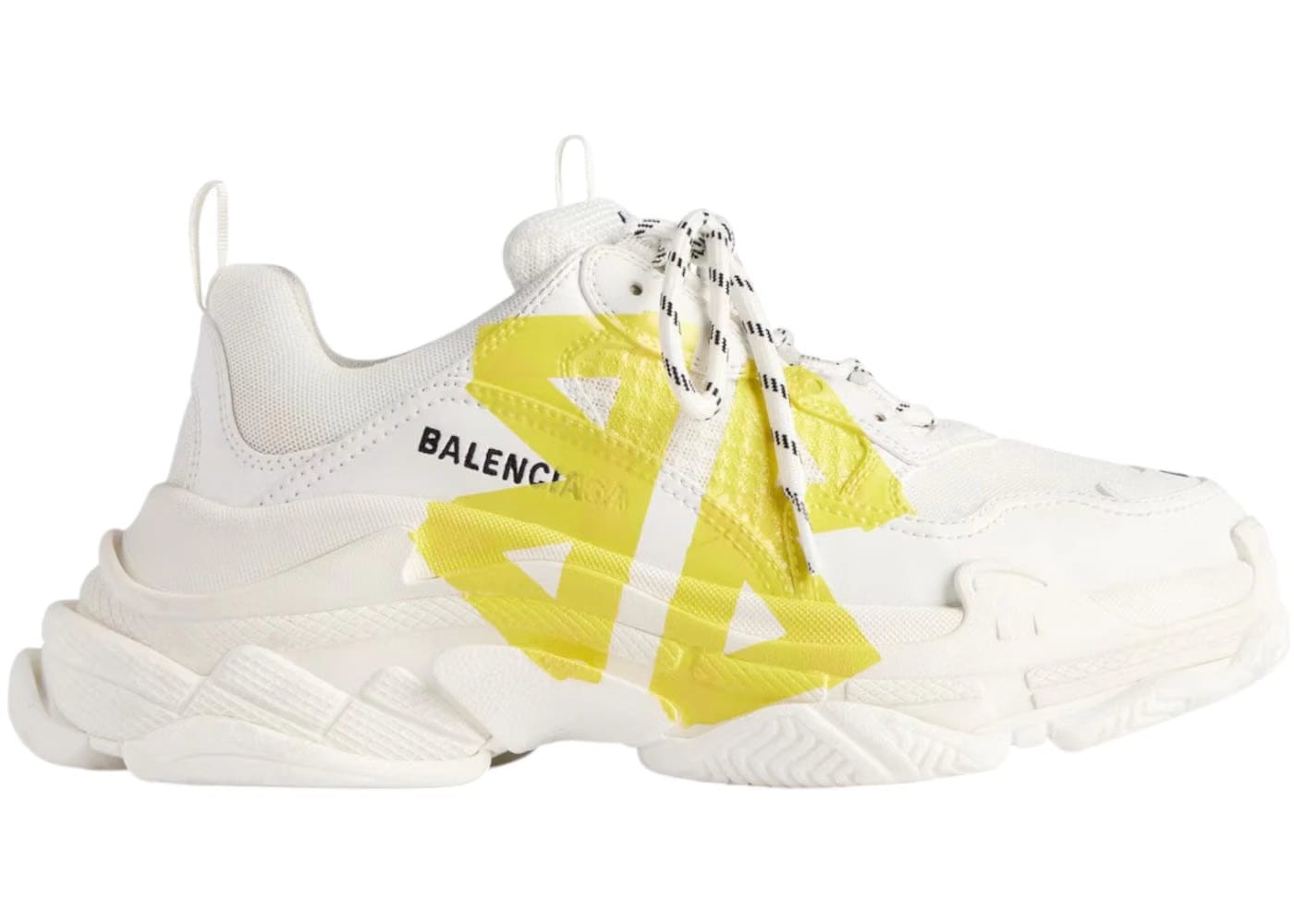 Balenciaga Triple S Sneaker Tape Type - White Yellow