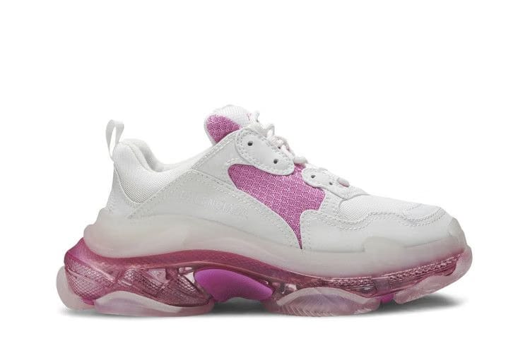 Balenciaga Wmns Triple S Clear Sole Trainer 'White Pink'