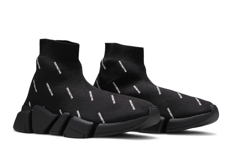 Balenciaga Wmns Speed 2.0 Sneaker 'Allover Logo - Black'