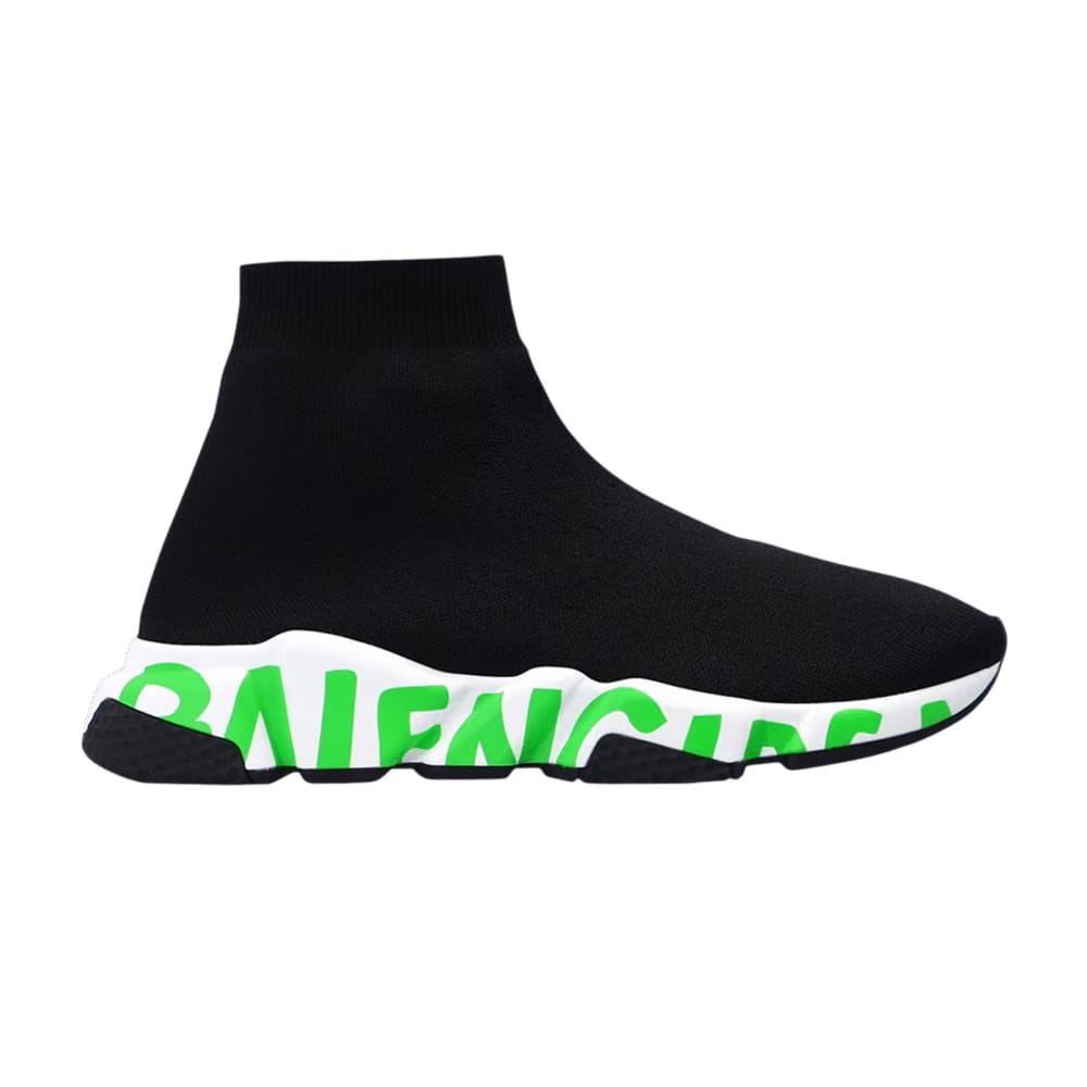 Balenciaga Wmns Speed Sneaker 'Midsole Graffiti - Black Fluo Green'