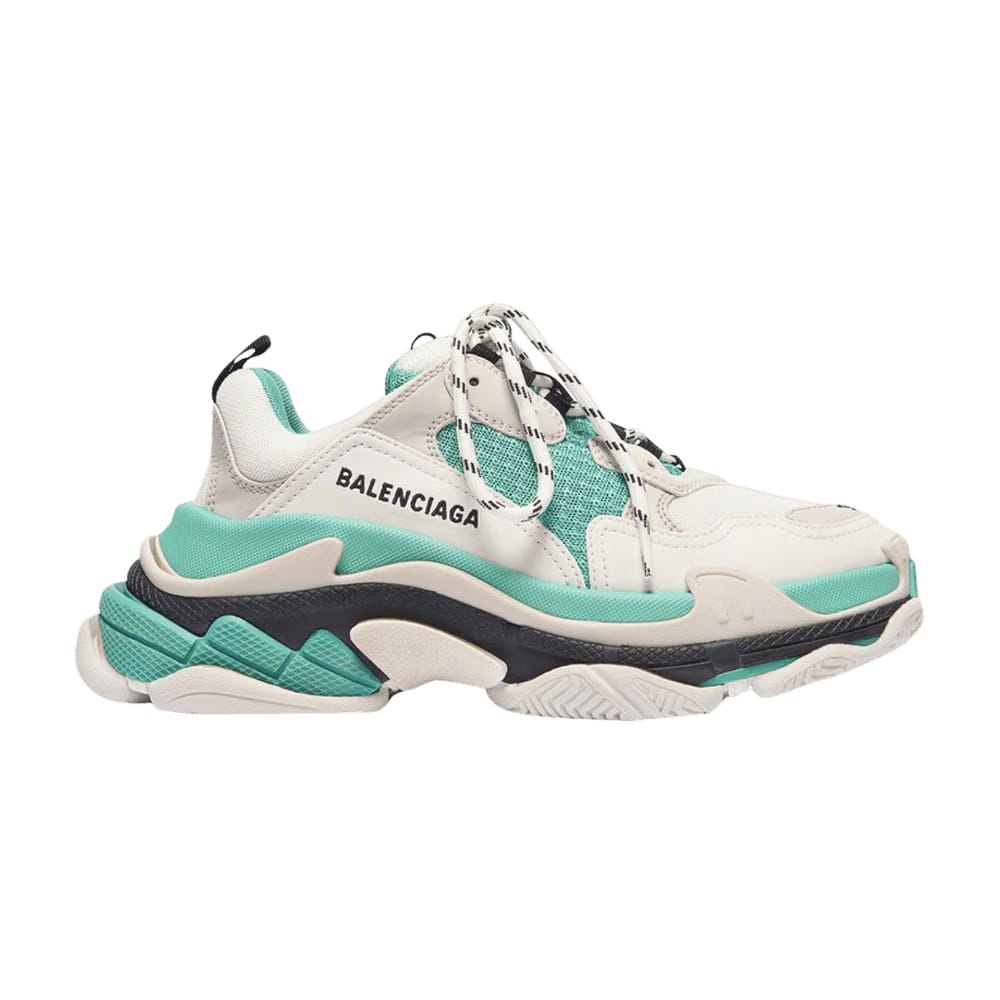 Balenciaga Wmns Triple S 'White Green' 2019