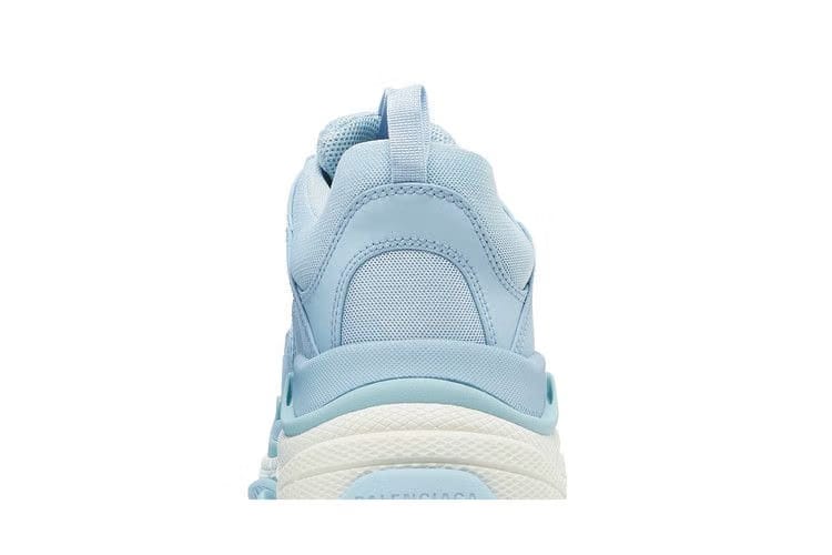 Balenciaga All Over Logo Triple S Blue Grey Black