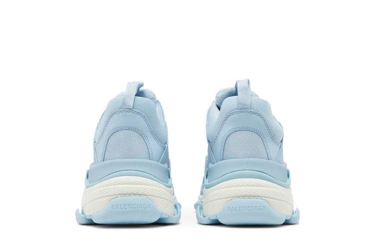 Balenciaga All Over Logo Triple S Blue Grey Black