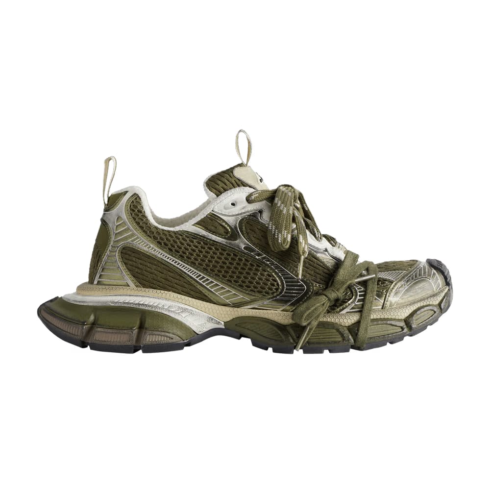 Balenciaga 3XL Sneaker Worn-Out - Dark Green Light Beige