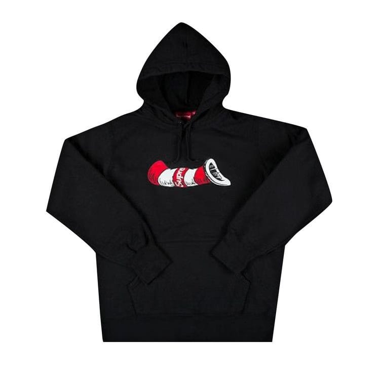 Supreme Cat in the Hat Hoodie Black