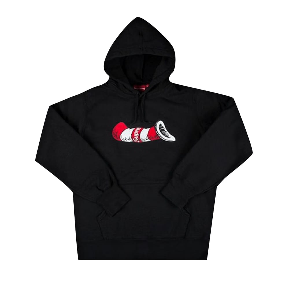 Supreme Cat in the Hat Hoodie Black