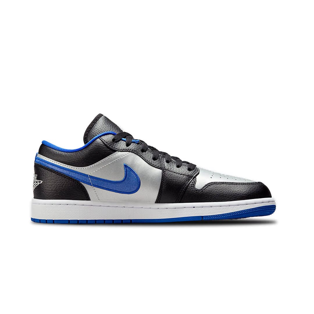 Air Jordan 1 Low Black Game Royal Metallic Platinum