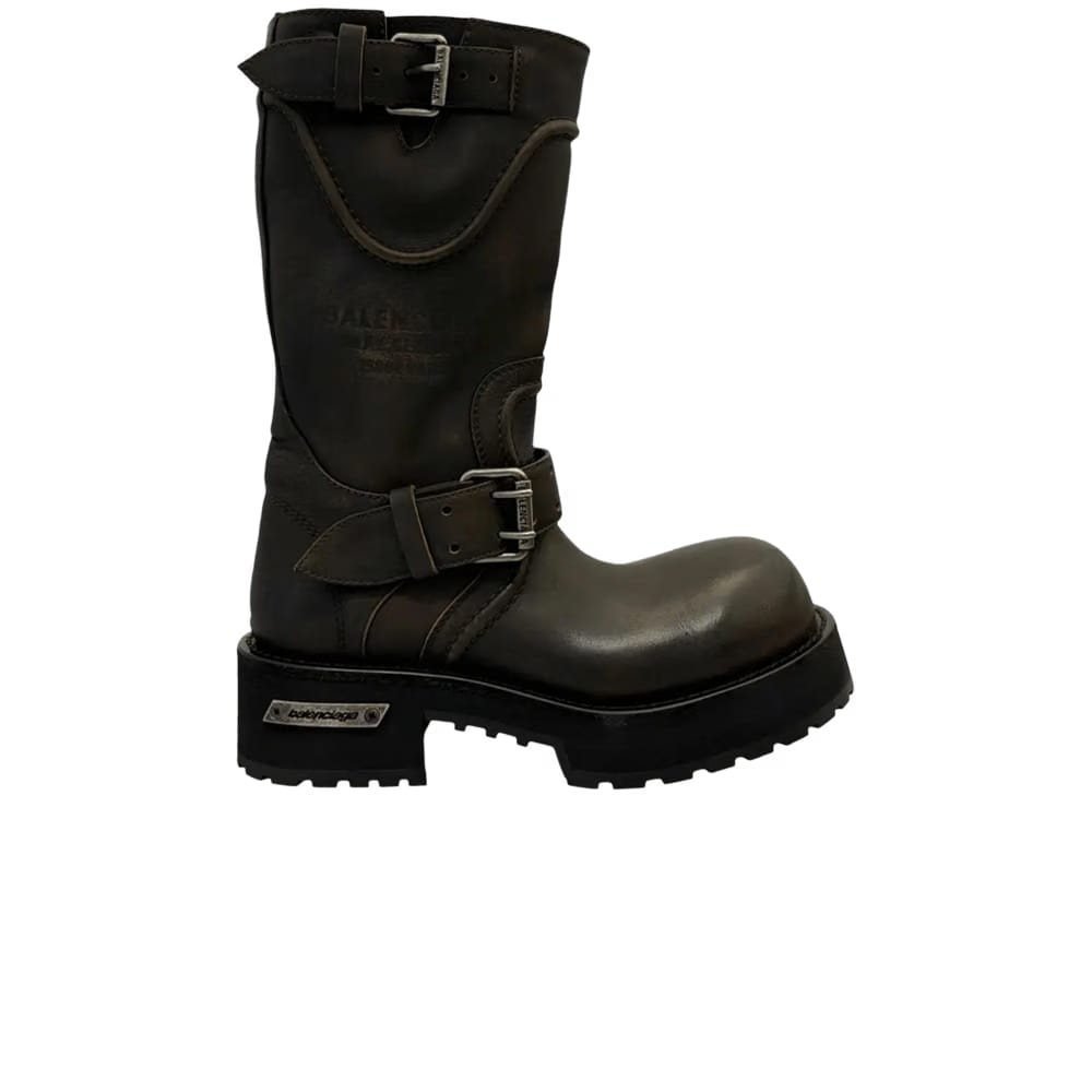 Balenciaga Wmns Venom Bootie 'Brown Silver'