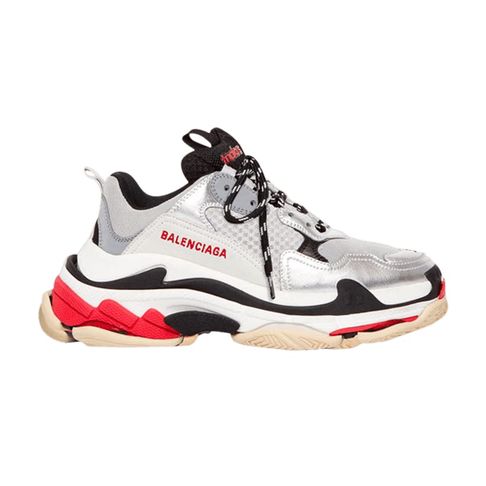 Balenciaga Wmns Triple S 'Red Silver White' 2019