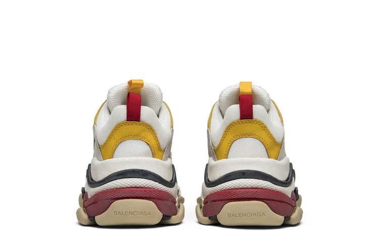 Balenciaga Wmns Triple S Trainer 'White Yellow' 2018
