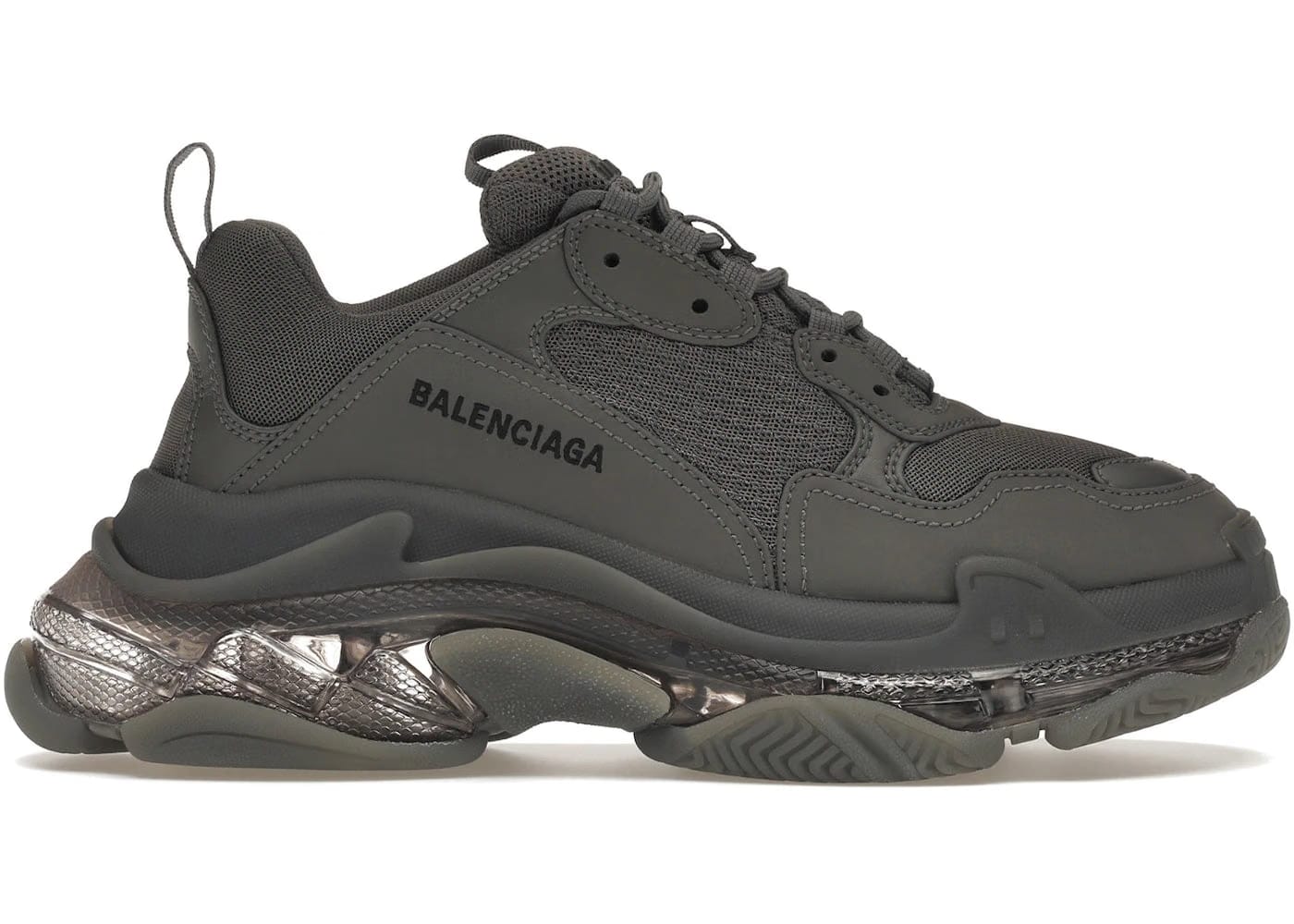Balenciaga Triple S Sneaker Clear Sole - Dark Grey