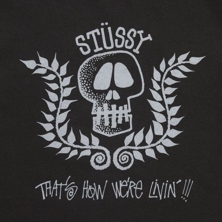 Stussy Skull Wreath T-Shirt Black