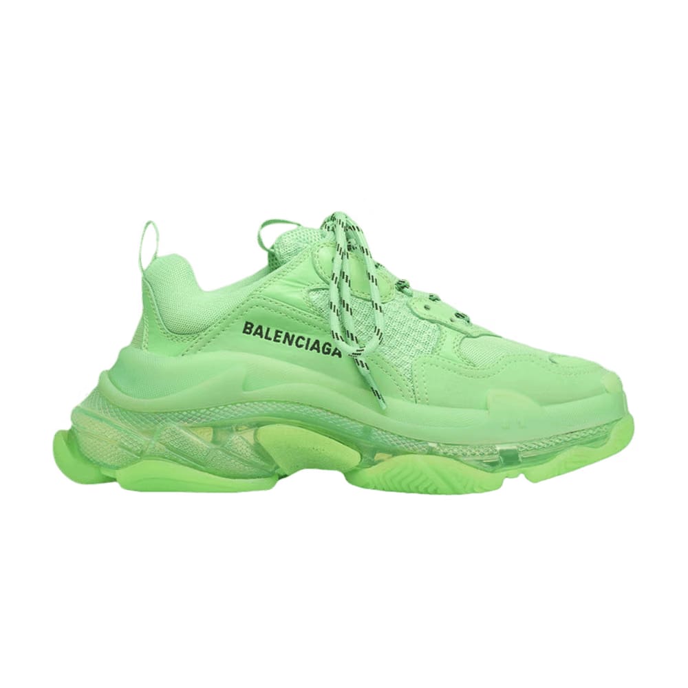 Balenciaga Wmns Triple S Clear Sole Trainer 'Neon Green'
