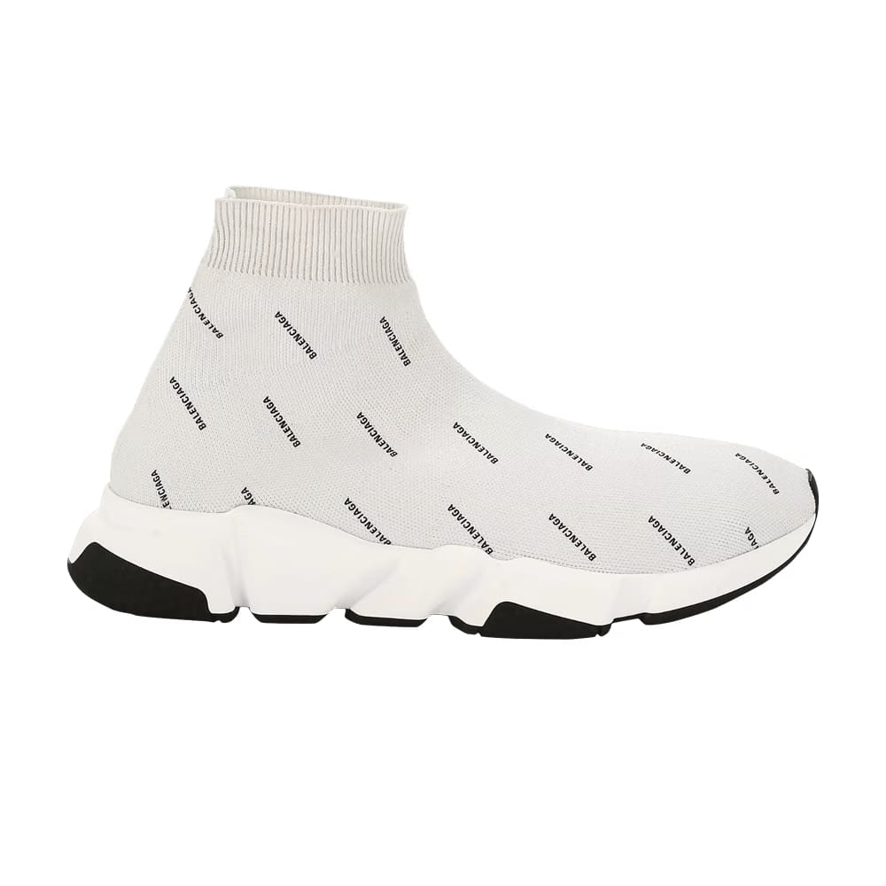 Balenciaga Wmns Speed Trainer 'Allover Logo - Pearl Grey'