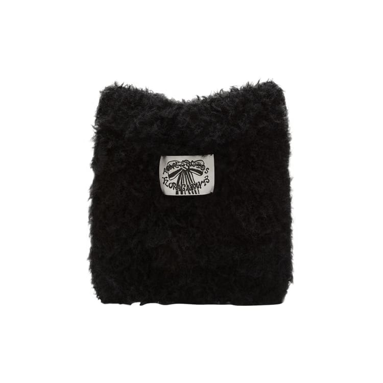 Acne Studios Fluffy Square Beanie Black