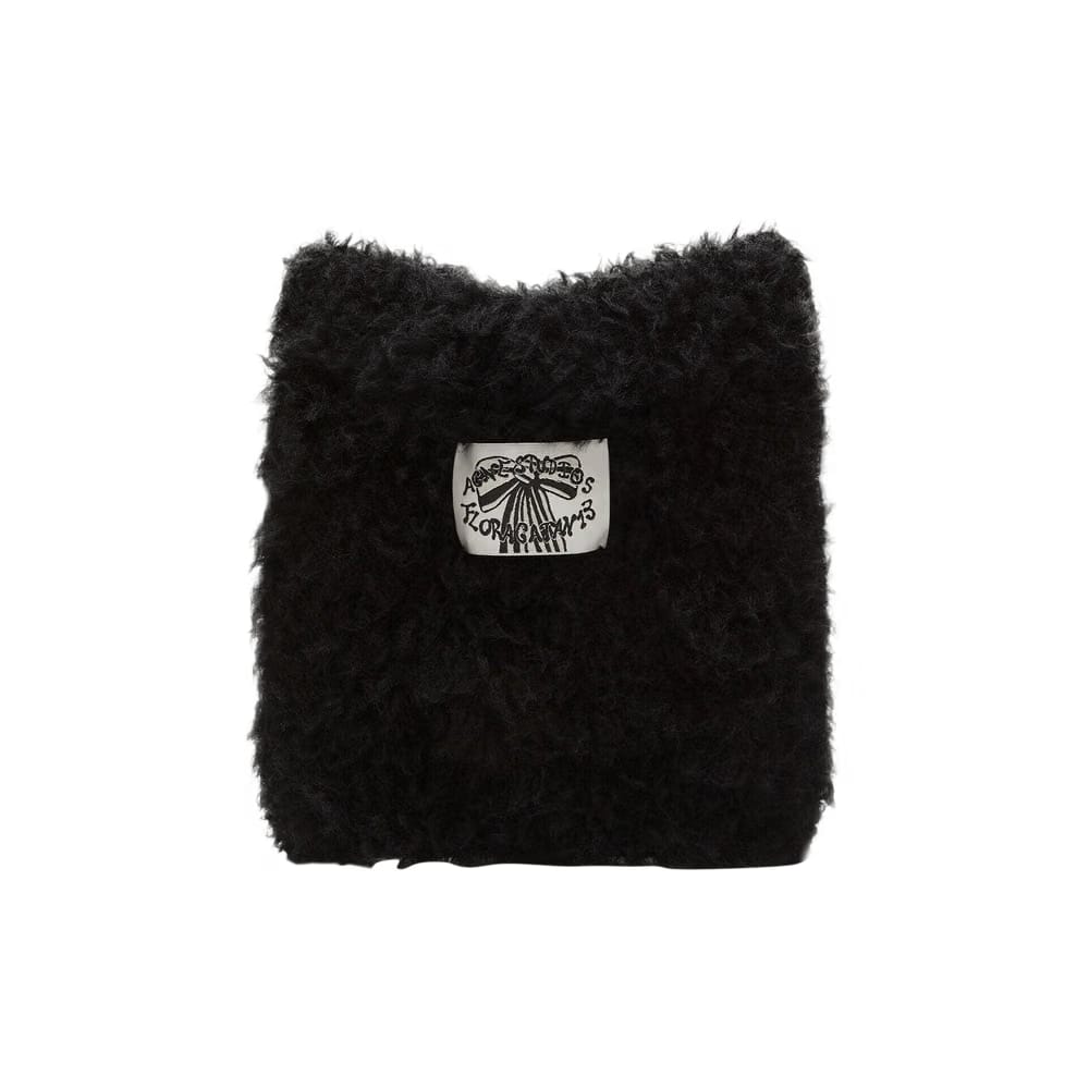 Acne Studios Fluffy Square Beanie Black