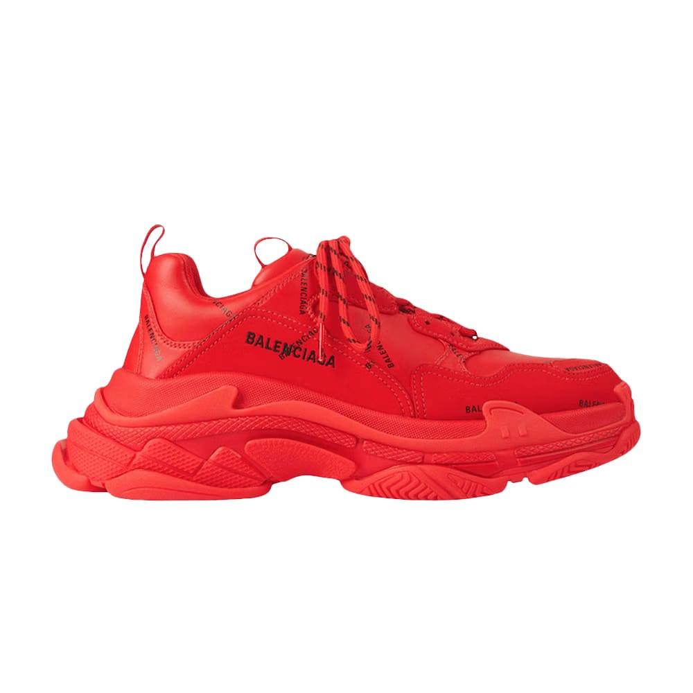 Balenciaga Wmns Triple S Sneaker 'Allover Logo - Red'