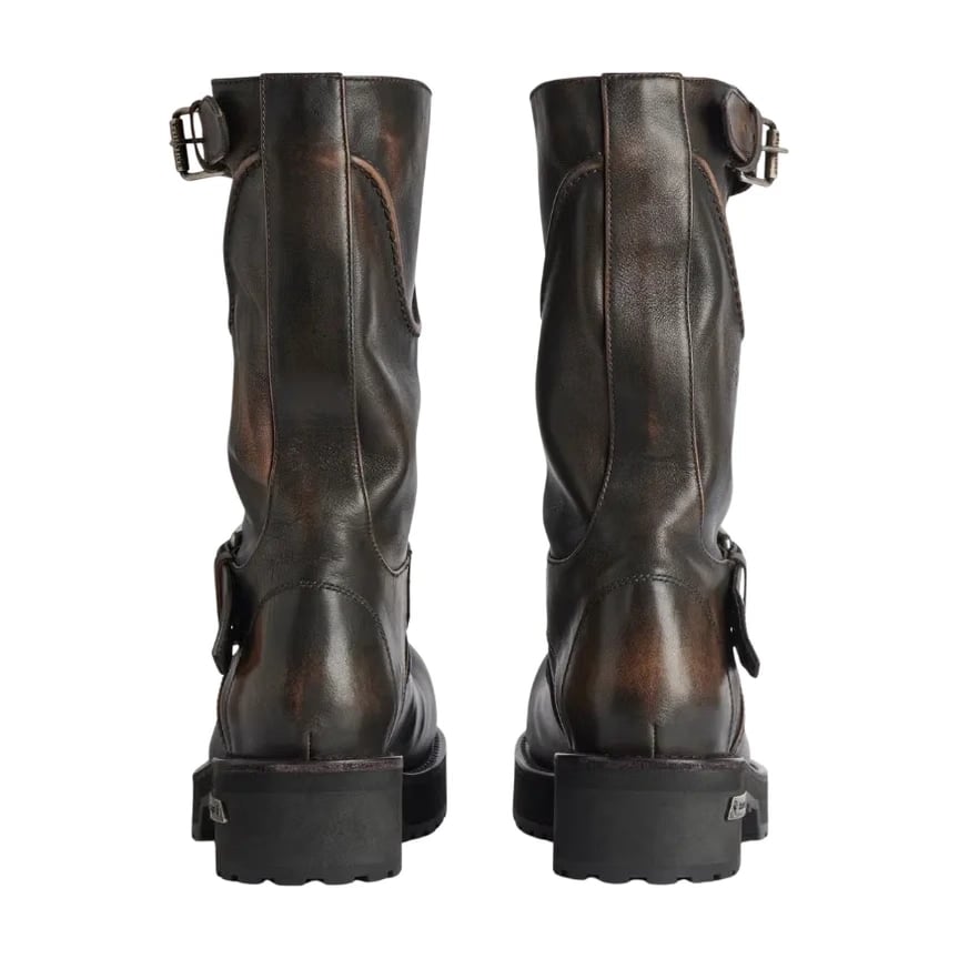 Balenciaga Venom Bootie Brown Silver