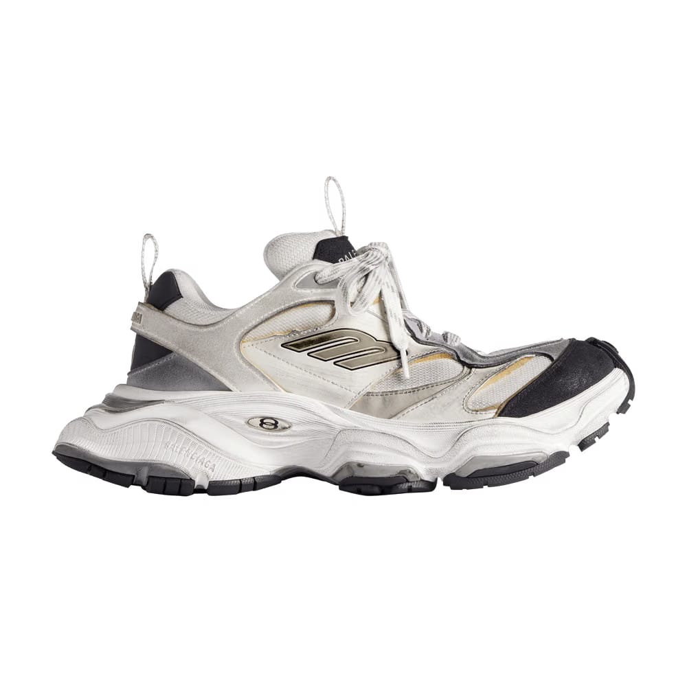 Balenciaga Wmns Cargo Sneaker 'Worn-Out - White Black'
