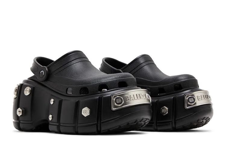 Crocs x Balenciaga Wmns Hardcrocs Slide 'Nero Silver'