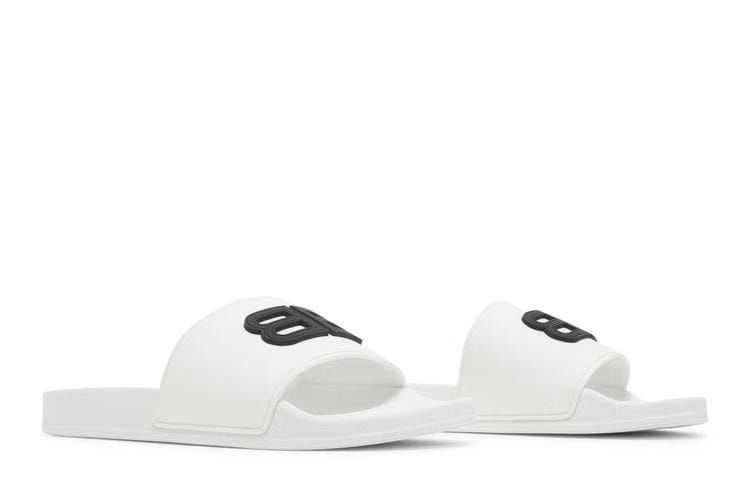 Balenciaga Pool Slides White Black