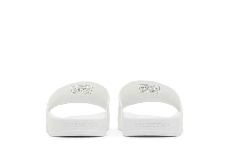 Balenciaga Pool Slides White Black