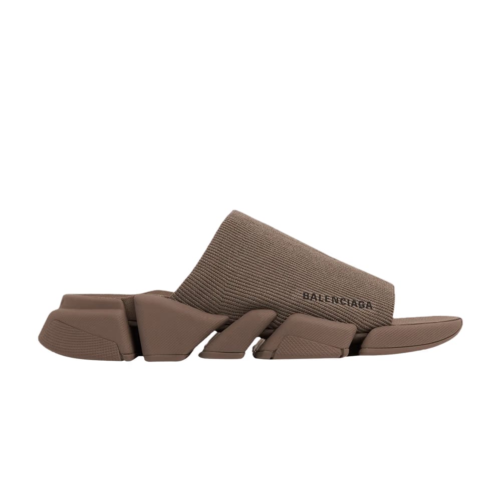 Balenciaga Speed 2.0 Slide Sandal Taupe