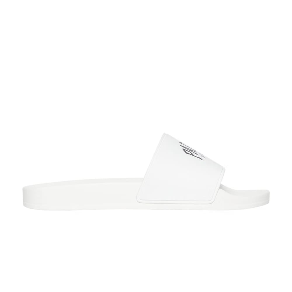 Balenciaga Pool Slides Cities Paris - White