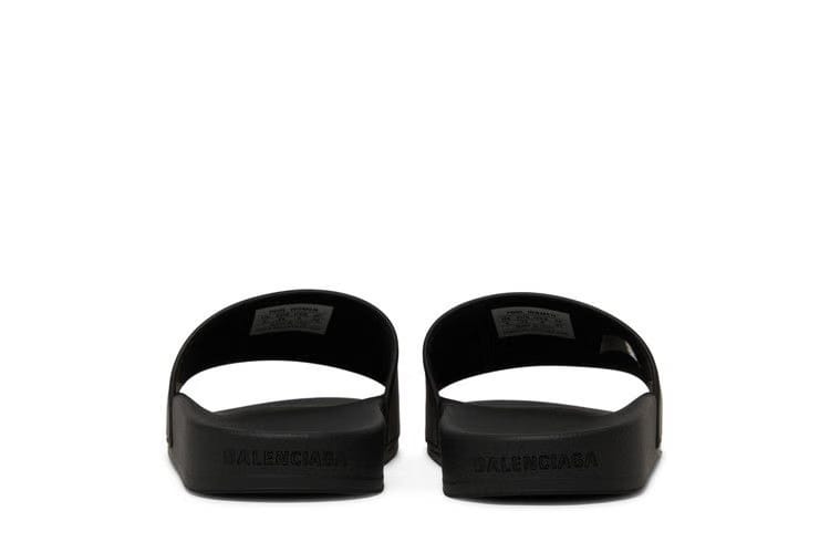 Balenciaga Wmns Pool Slides 'Black Glow'
