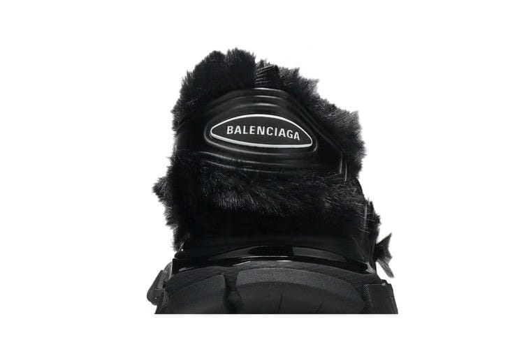 Balenciaga Wmns Furry Sandal 'Black'
