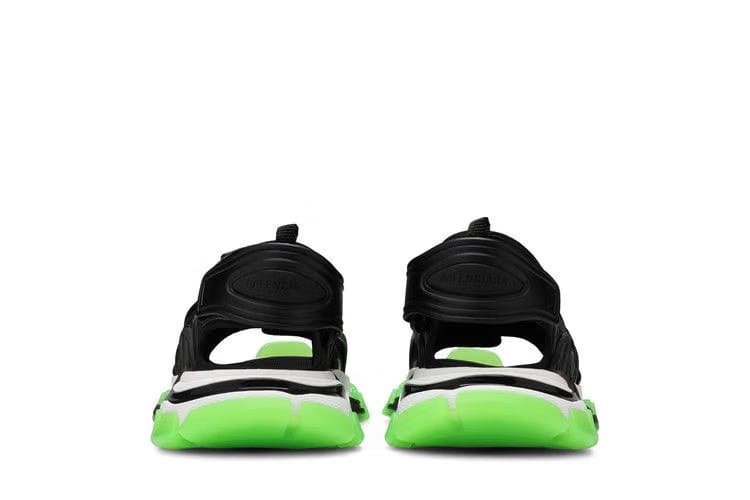 Balenciaga Track Sandal Clearsole - Black Fluo Green